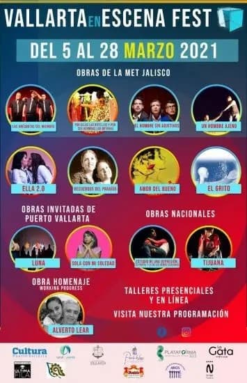 Lista, 1er. Muestra Municipal de Teatro ‘Vallarta en Escena Fest’