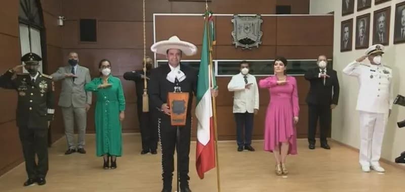 Nayarit. Da Antonio Echevarría tradicional Grito de Independencia