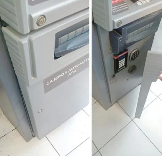 Vandalizan cajero automático