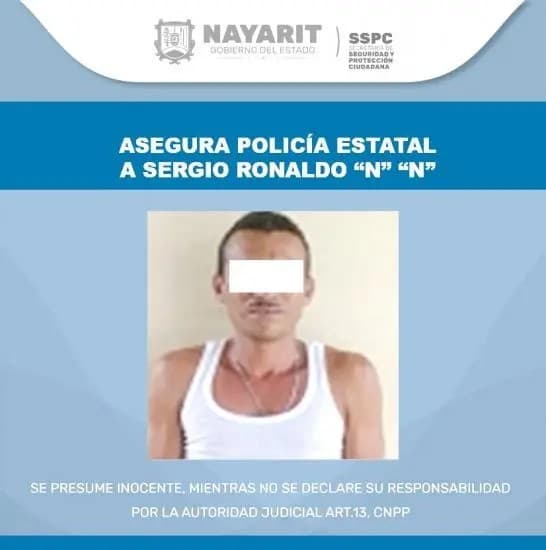 Sergio ronaldo aprehendido por la pep