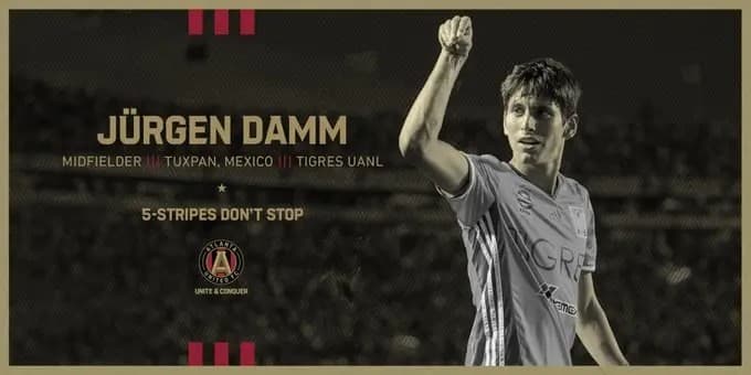 Oficial: Jürgen Damm será jugador de Atlanta United en la MLS