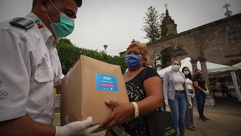 \"Jalisco sin Hambre\"  Entrega Despensas