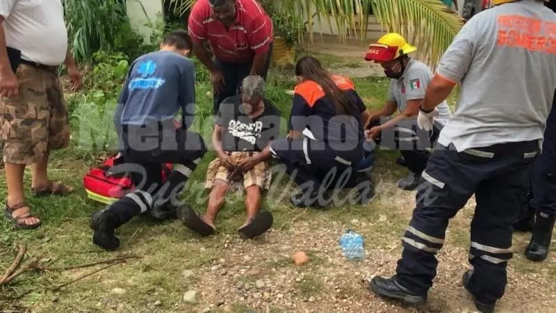 ¡sufrió caída  aparatosa!