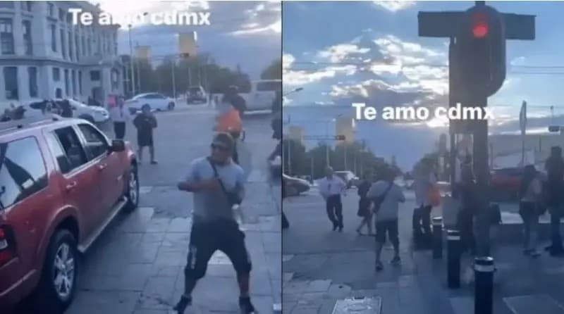 México. Al ritmo de \"La Chona\" bailan peatones en la CDMX y se vuelven virales (Vídeo)