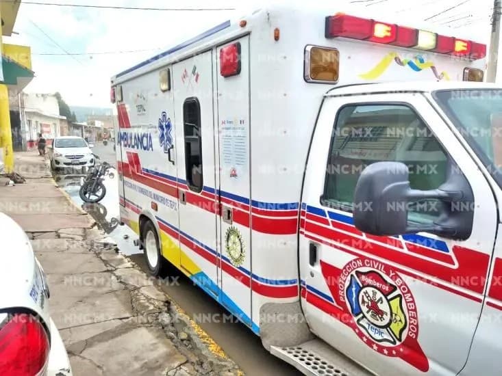 Motociclista mal herido