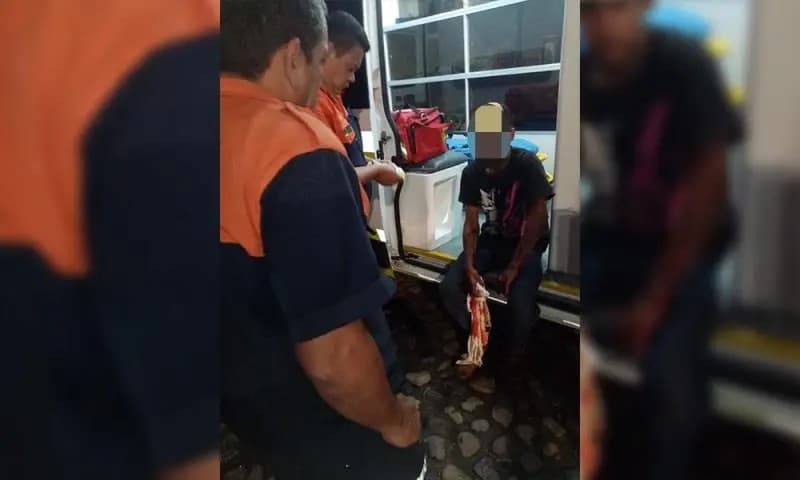 ¡joven fue  navajeado!