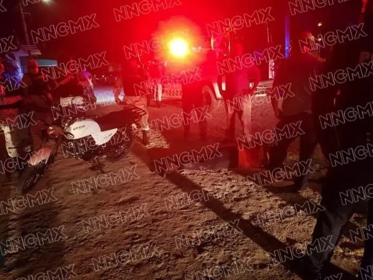 Perro tumbó a motociclista