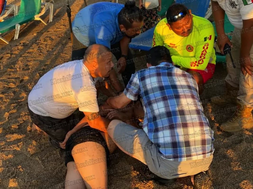 ¡por poco y se ahoga en los muertos!