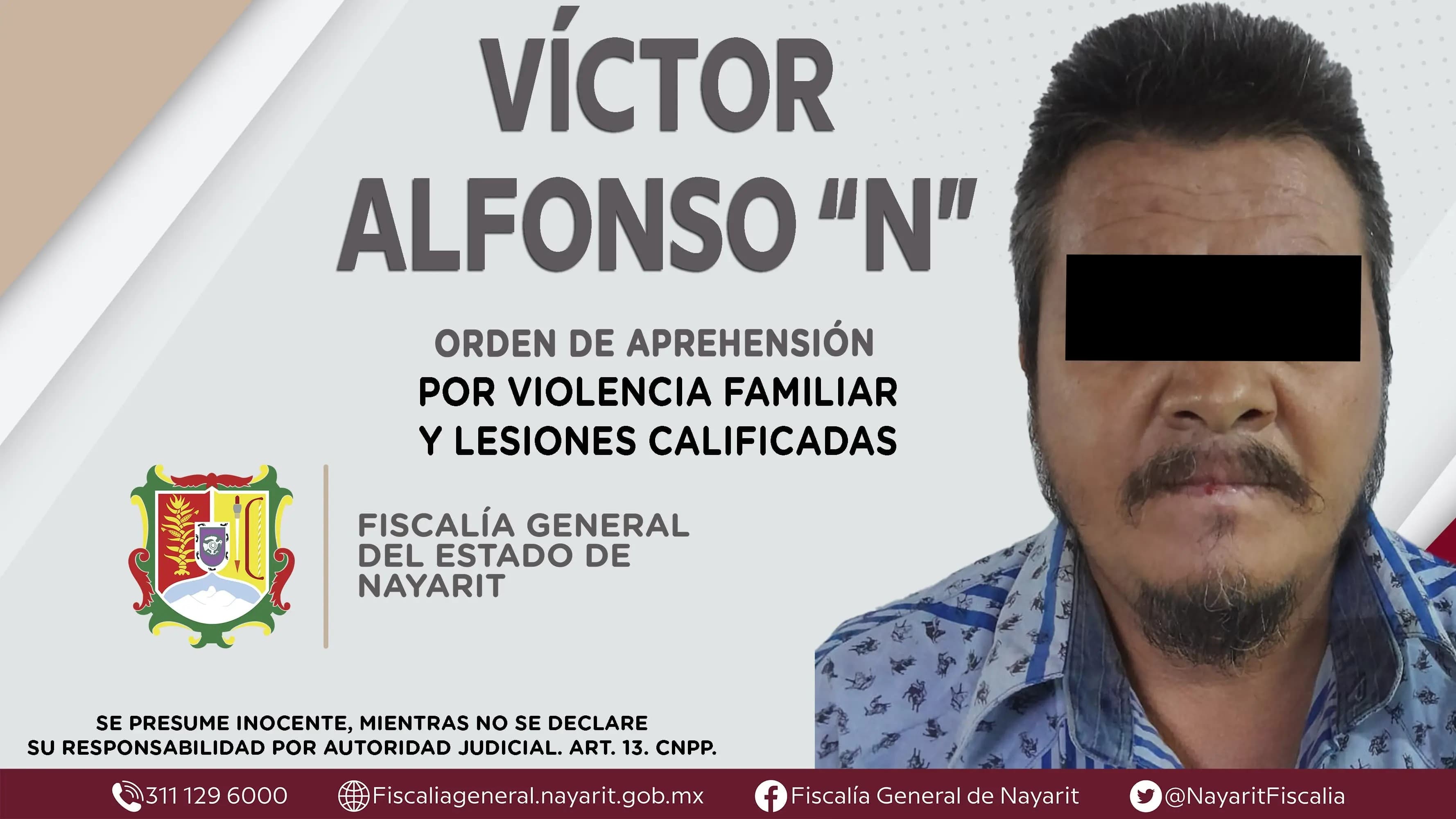Aprehendido por violencia familiar y lesiones calificadas