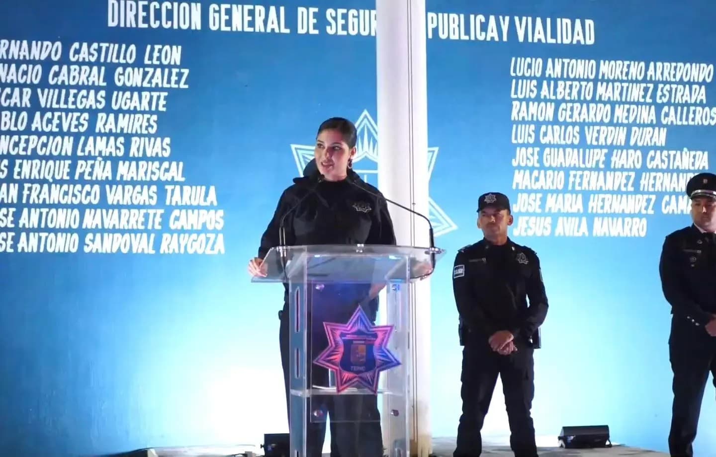 Asume Geraldine Ponce control de la seguridad en Tepic y ratifica mandos policiales