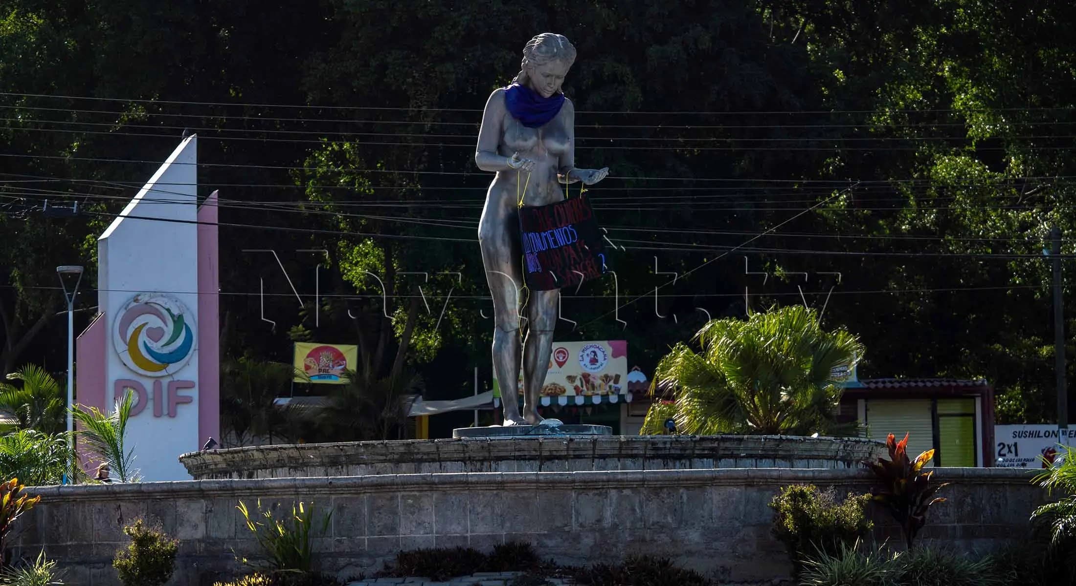 Retirarán monumento a la “Hermana Agua” en Tepic; será sustituido por una familia Wixárika
