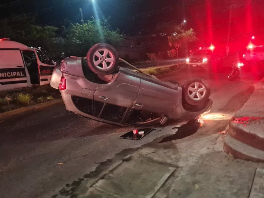 ¡volcado frente a la morgue!
