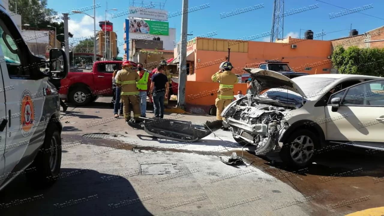 ¡encontronazo en el centro!