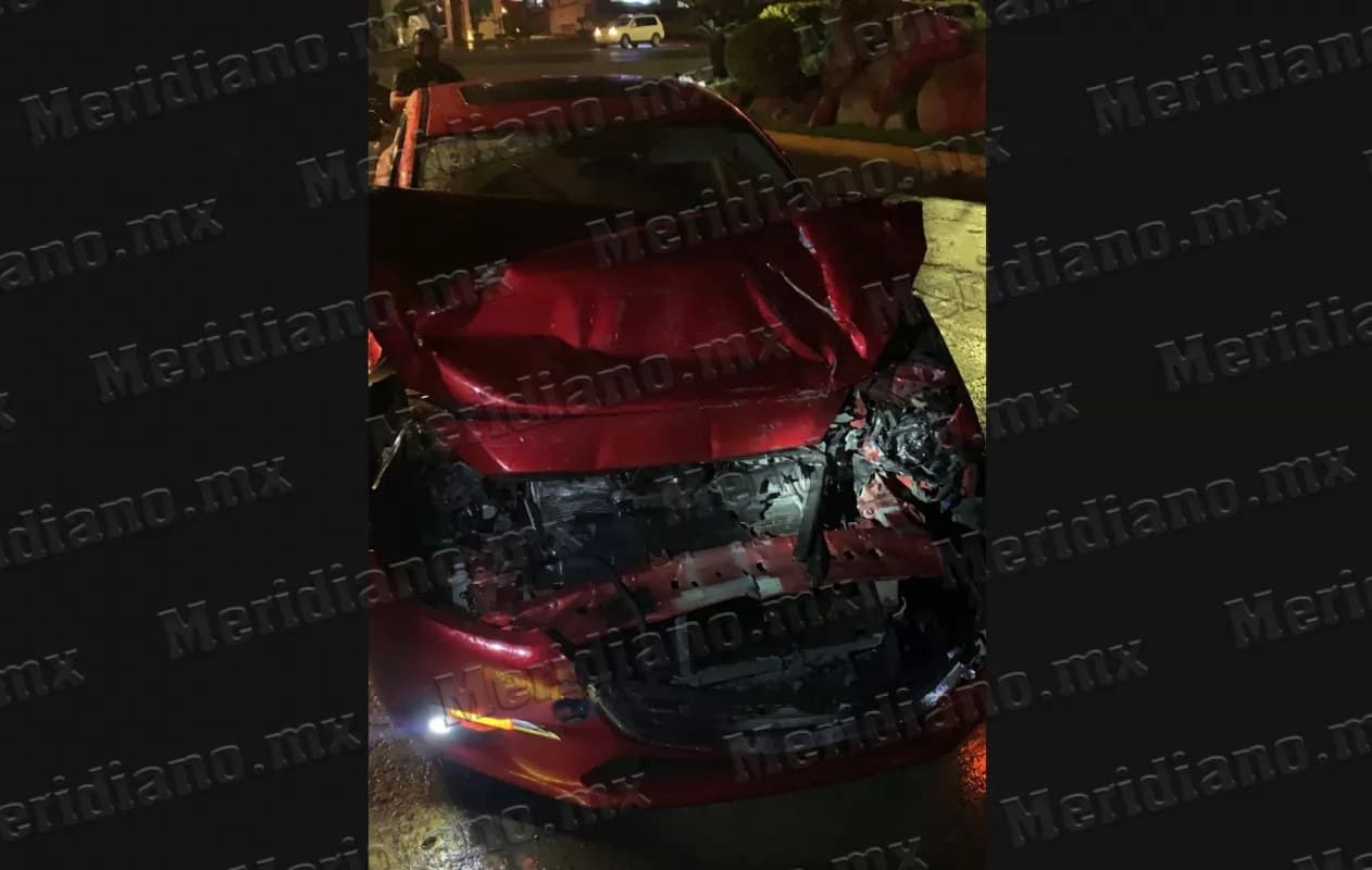 Fuerte encontronazo en la entrada a fluvial