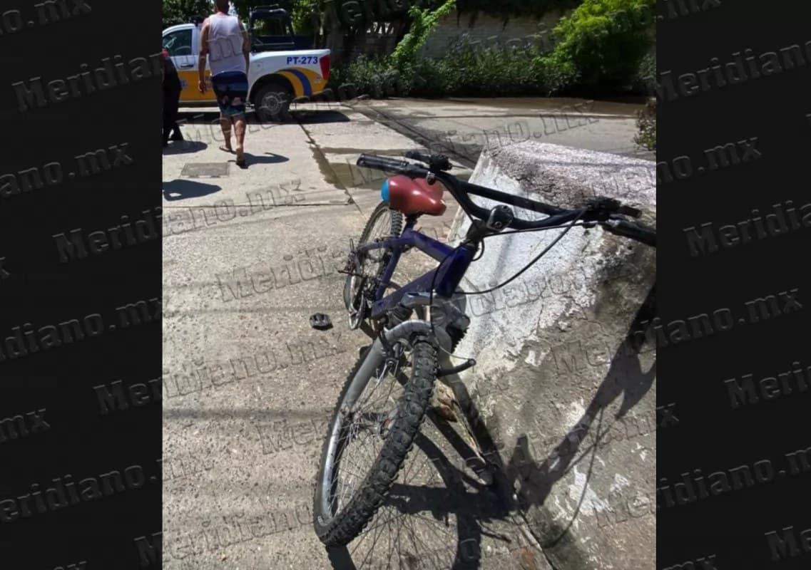 ¡atropellaron a un ciclista!