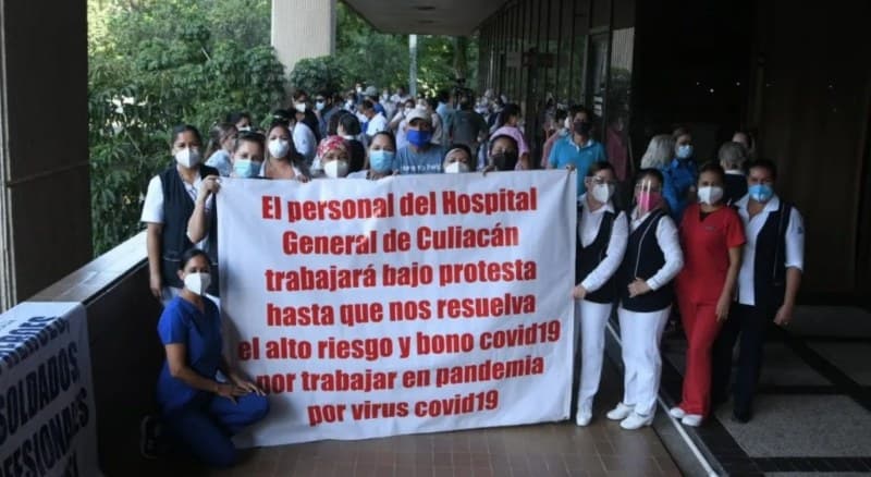 Culiacán. Personal de Salud trabajará bajo protesta hasta que resuelvan sus peticiones