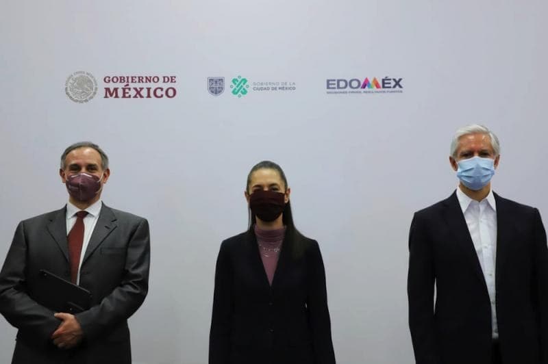 CDMX y el Estado de México anuncian semáforo rojo; Suspenden actividades no esenciales