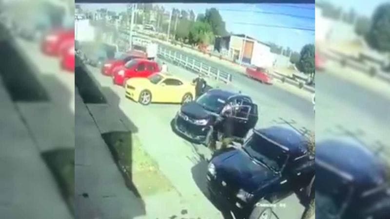 VIDEO: Sujetos armados \"levantan\" a agentes de la Guardia Nacional