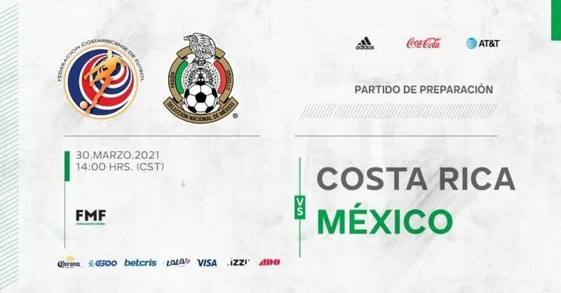 México enfrentará a Costa Rica en duelo amistoso