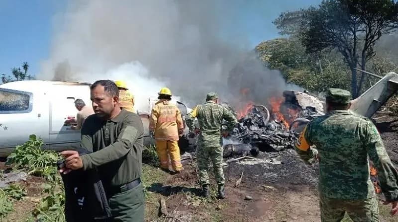 Lamenta SEDENA fallecimiento de seis elementos tras accidente aéreo