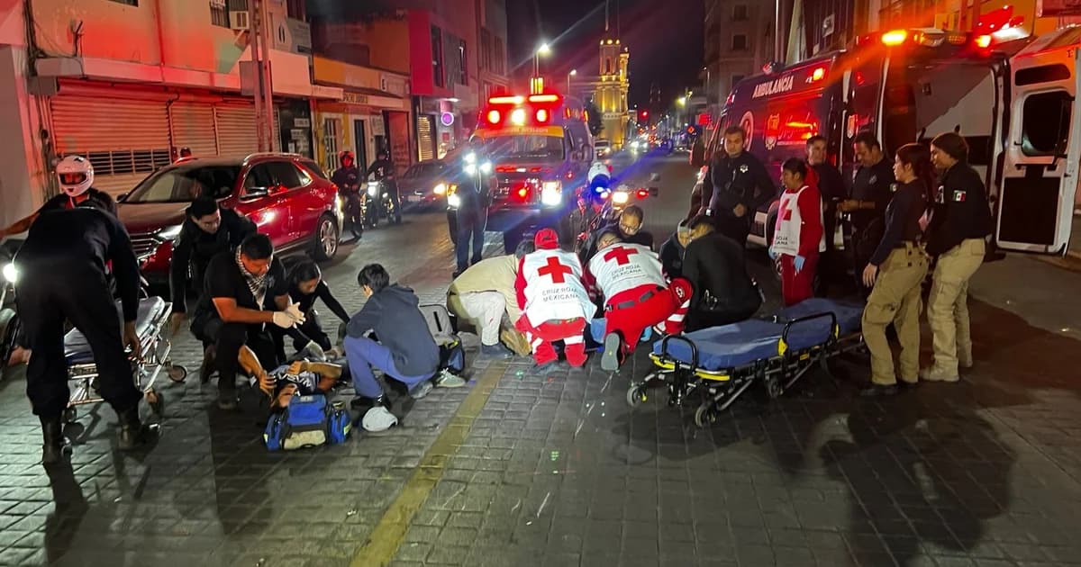 Choque entre motociclista y ciclista deja dos lesionados en México y Miñón