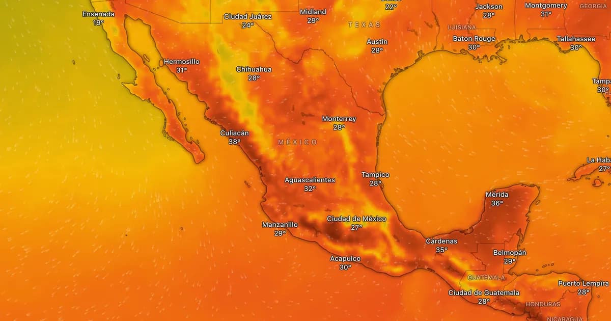 Clima en México martes 14 de abril 2026: Culiacán registrará 39°C mientras Puebla enfrenta lluvias con riesgo alto