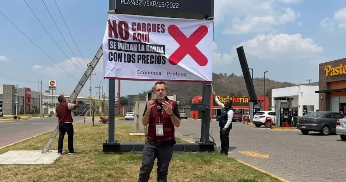 Profeco despliega campaña de exhibición contra gasolineras con precios abusivos
