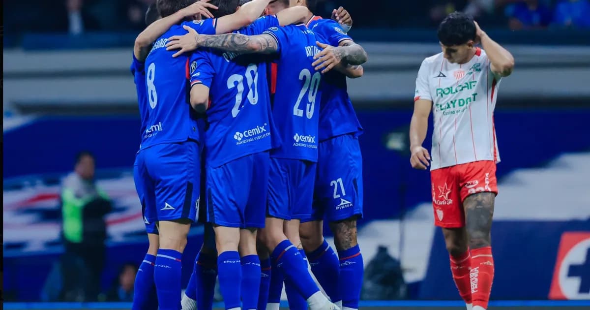 Cruz Azul goleó 4-1 a Necaxa y se afianza en zona de liguilla del Clausura 2026