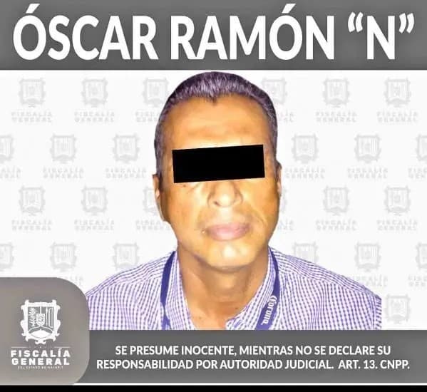 Capturan a oscar ramón