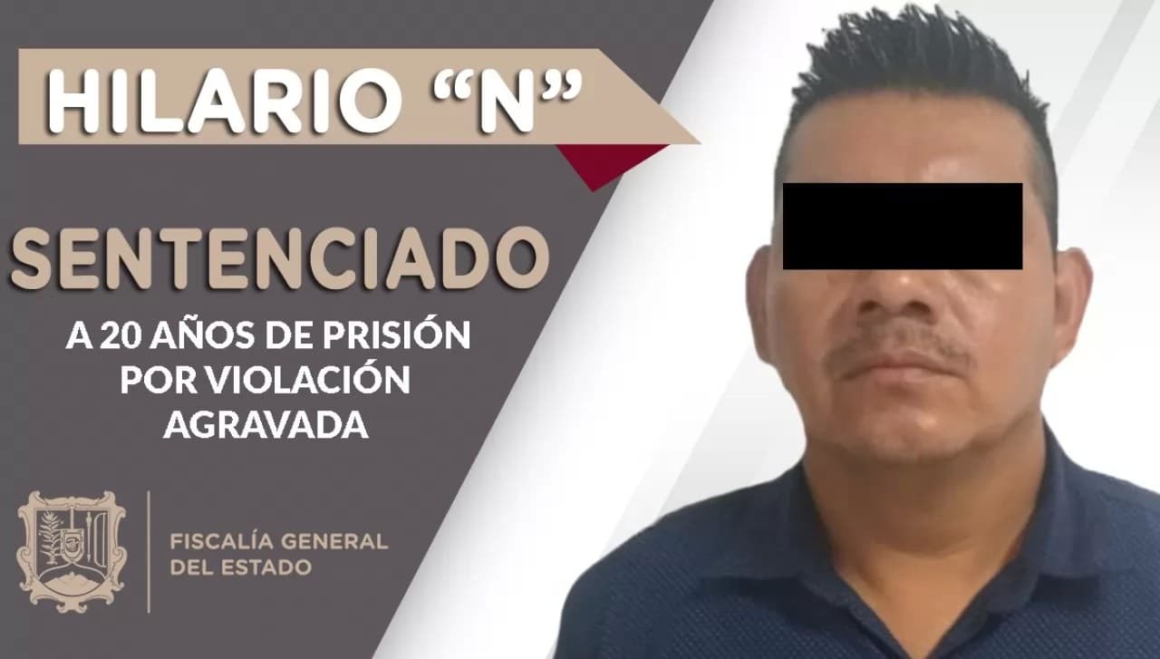 Sentenciado a más de 20 años de prisión por violar a sus hijas