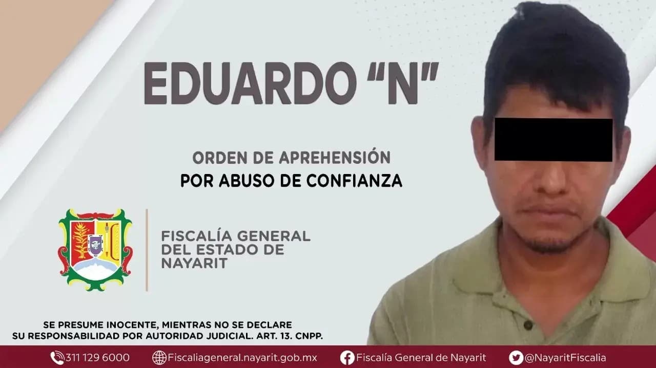 Detenido probable responsable de abuso de confianza