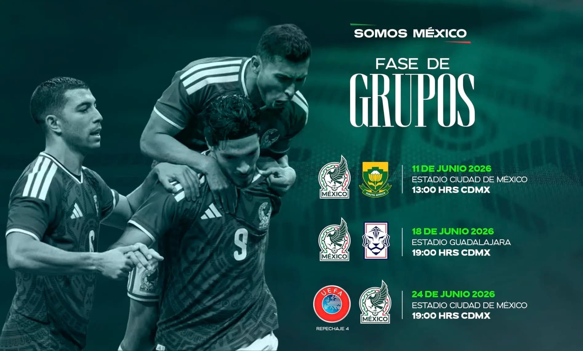 ¡Oficial! Este es el camino de México en el Mundial 2026: Fechas, rivales y sedes