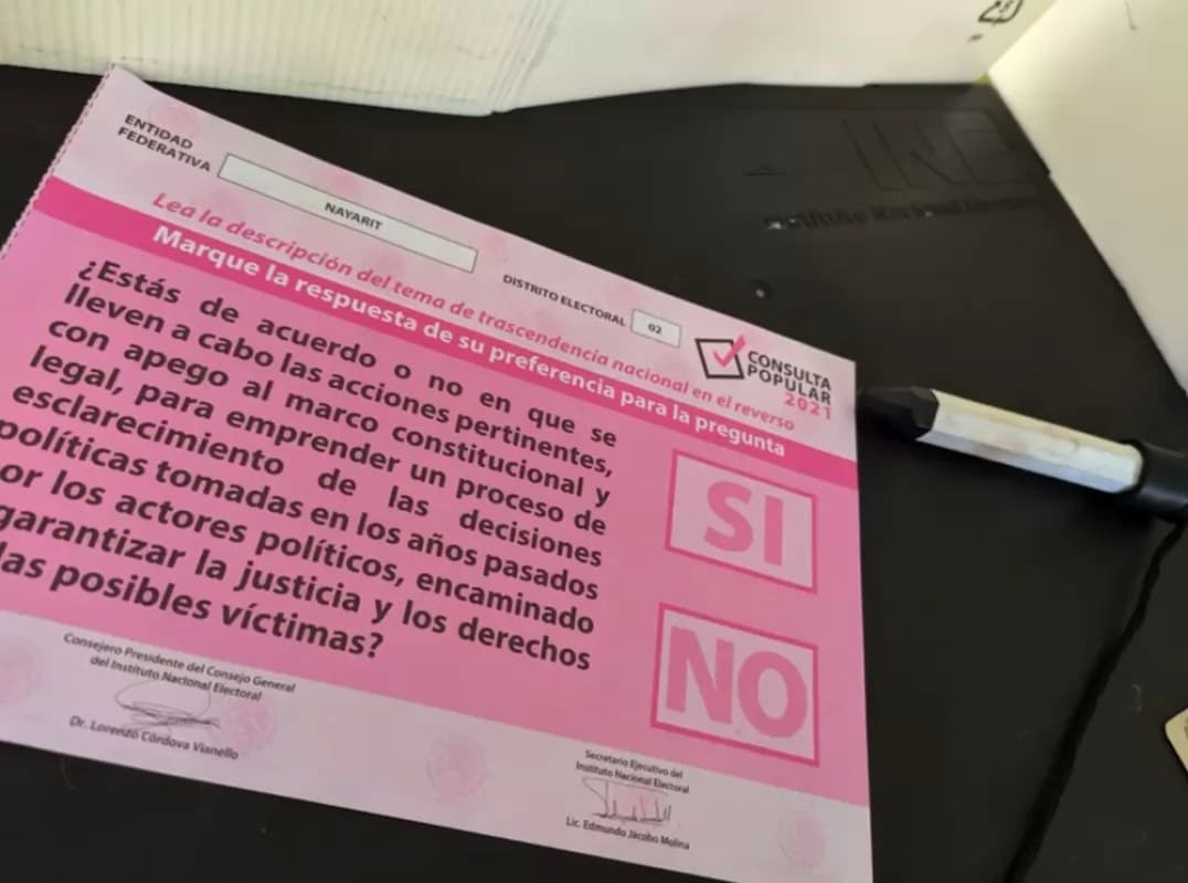 Valida INE resultados finales de la consulta sobre expresidentes