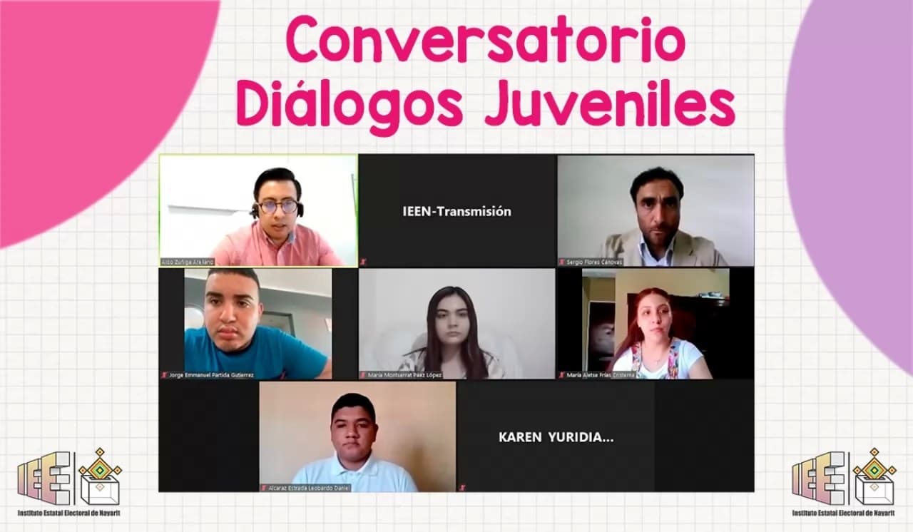 Acerca diálogos virtuales al IEEN con la juventud nayarita
