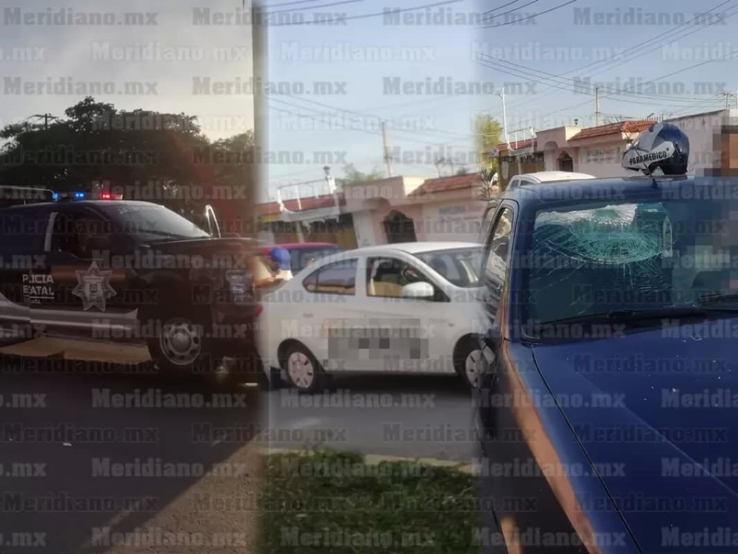 Aparatoso accidente entre patrulla y civiles en la Colosio