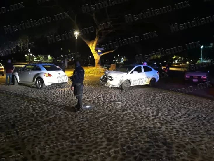 ¡choque aparatoso frente al modulo de fluvial!