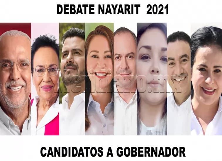 Mañana será el gran debate entre candidatos a gobernador del estado de Nayarit 2021