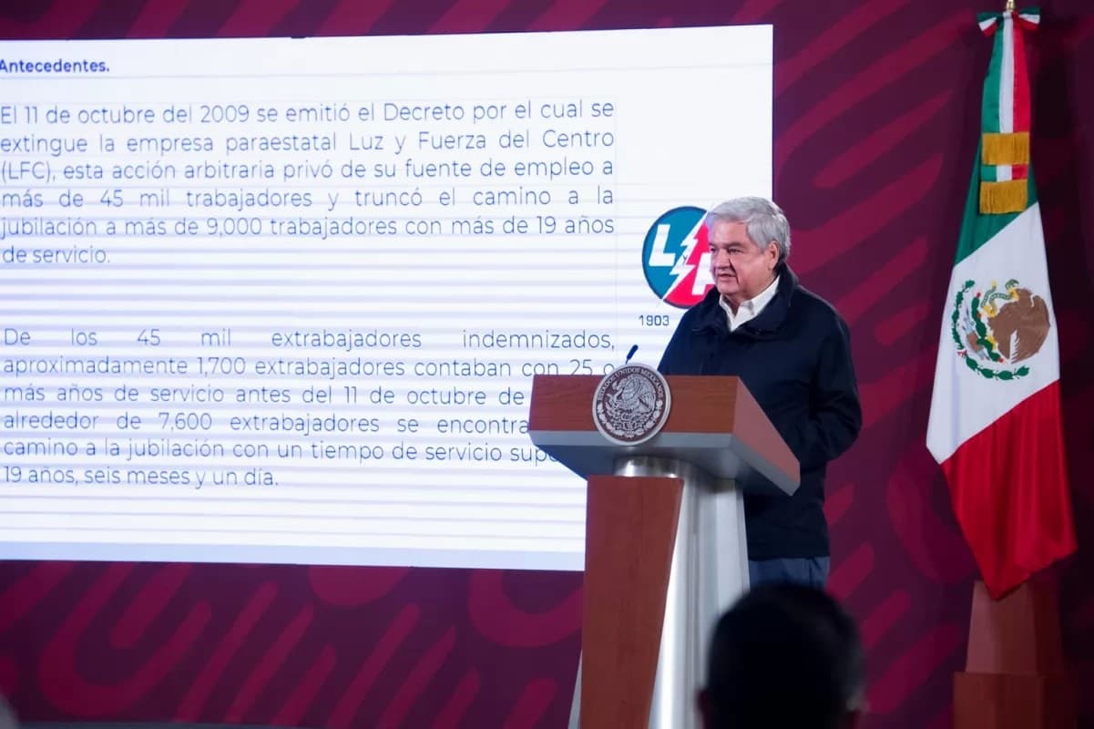 INDEP pagará pensiones a jubilados de Luz y Fuerza