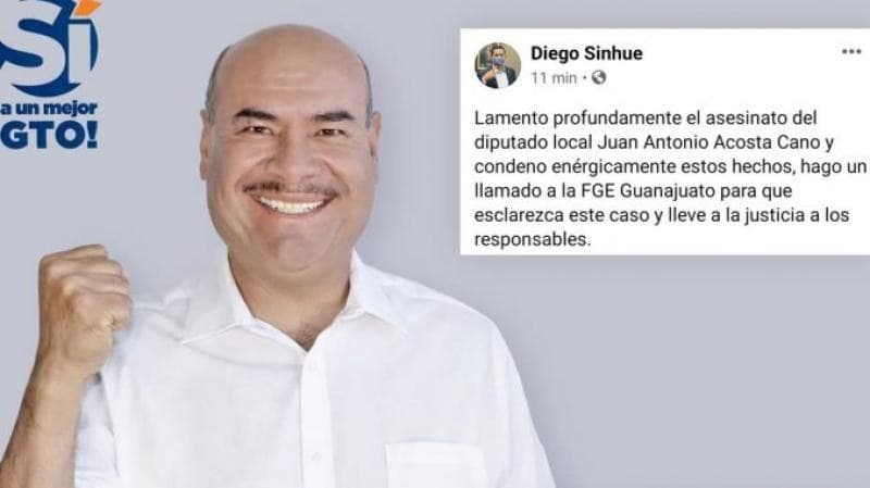 Asesinan en Guanajuato a diputado del PAN Juan Antonio Acosta Cano