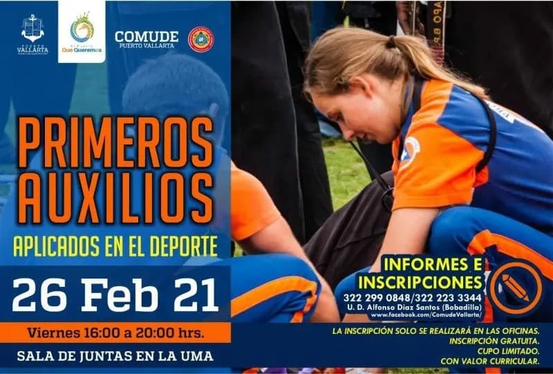 Convocan al Curso de Primeros Auxilios Aplicados al Deporte