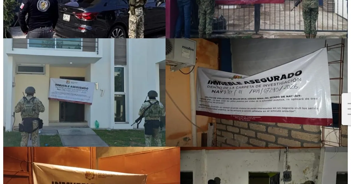 Aseguran 26 detenidos y arsenal en operativos coordinados en Nayarit