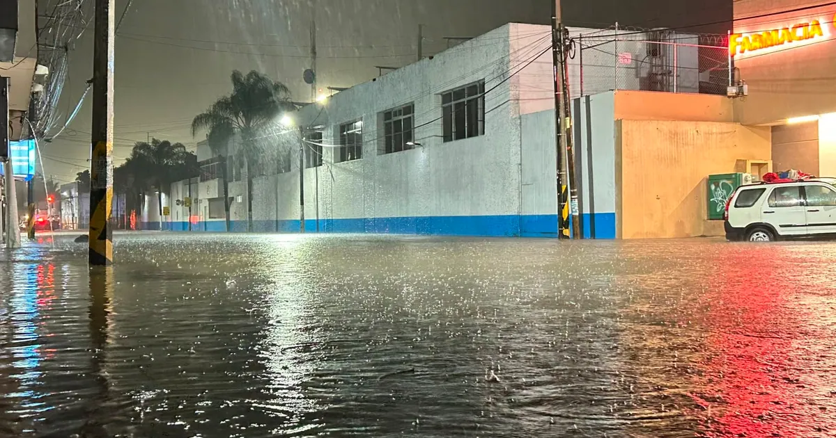 Intensas lluvias dejan inundaciones, apagones y árboles caídos en Tepic