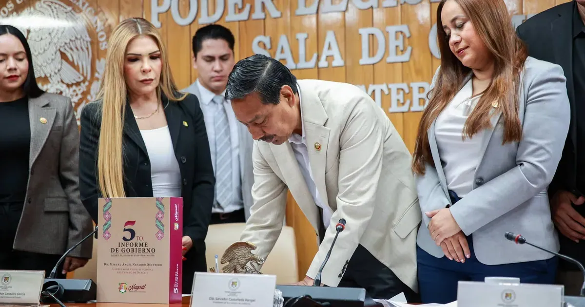 Recibe Poder Legislativo V Informe de Gobierno