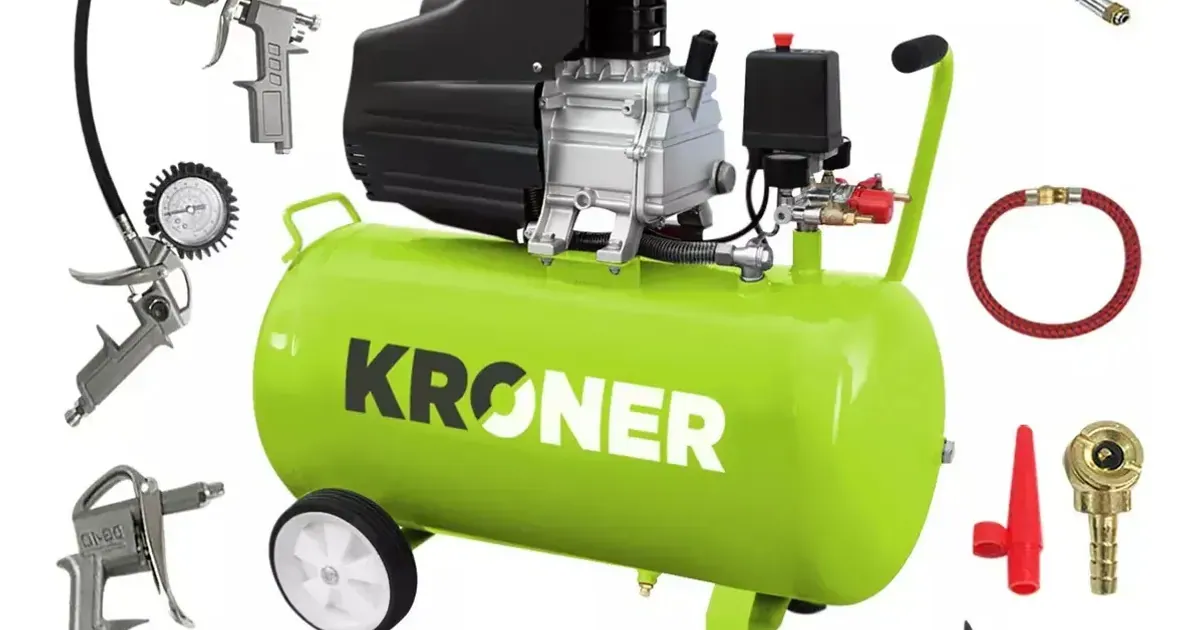 Compresor de aire Kroner de 50 litros y 2.5 HP con kit: ¿vale la pena comprarlo en 2026?