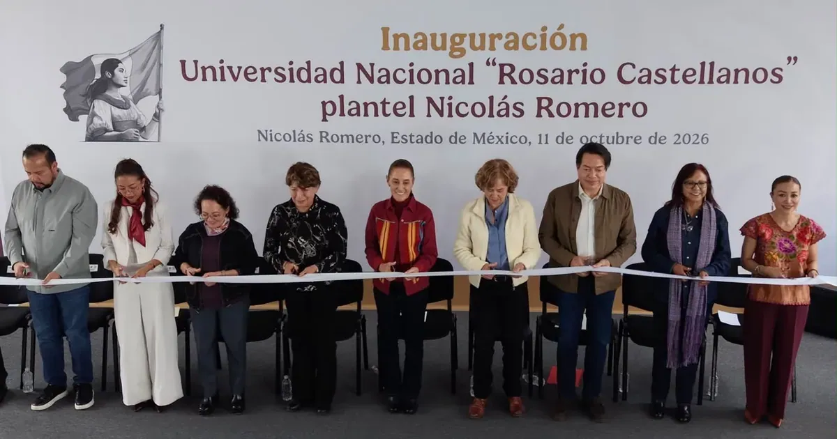 Sheinbaum abre nueva universidad en Nicolás Romero, Estado de México