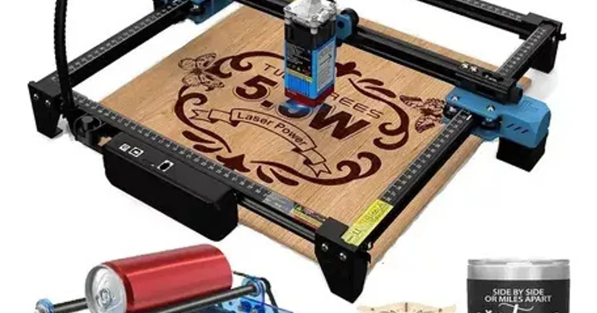 Grabadora láser Two Trees TTS-55 Pro con rodillo rotativo: precio y características en 2026