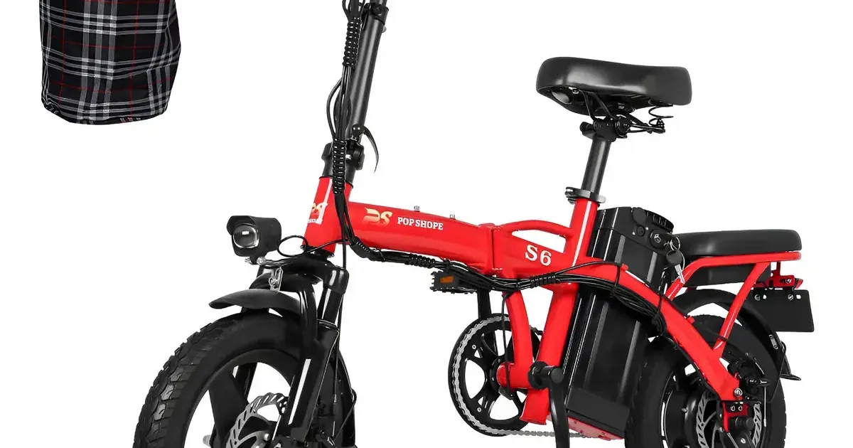 Bicicleta eléctrica plegable Pop Shoppe S6 de 750 W: precio, autonomía y características en 2026