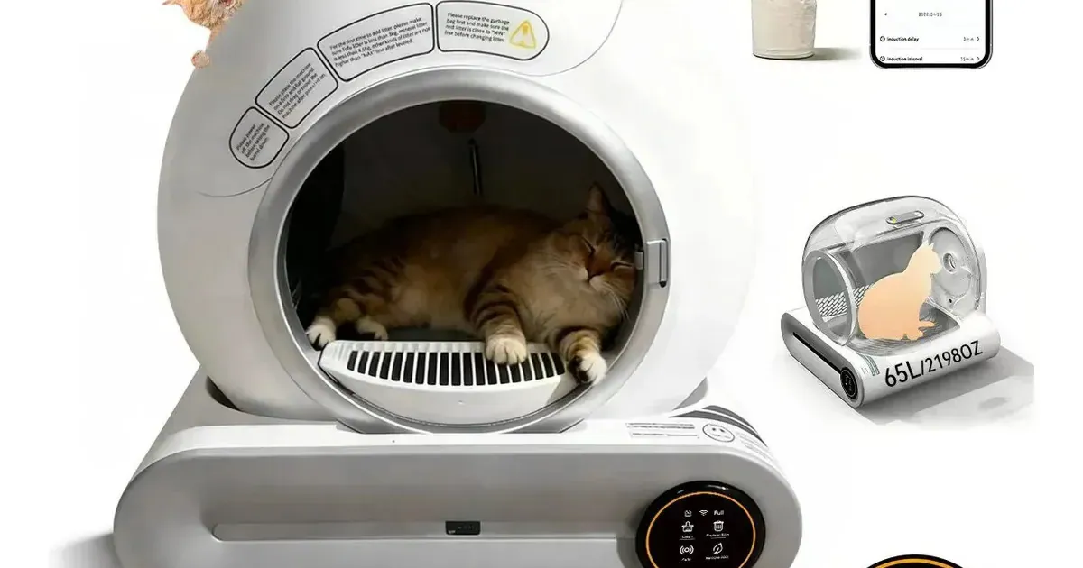 Arenero automático para gato con Wi-Fi extragrande: precio y características en 2026
