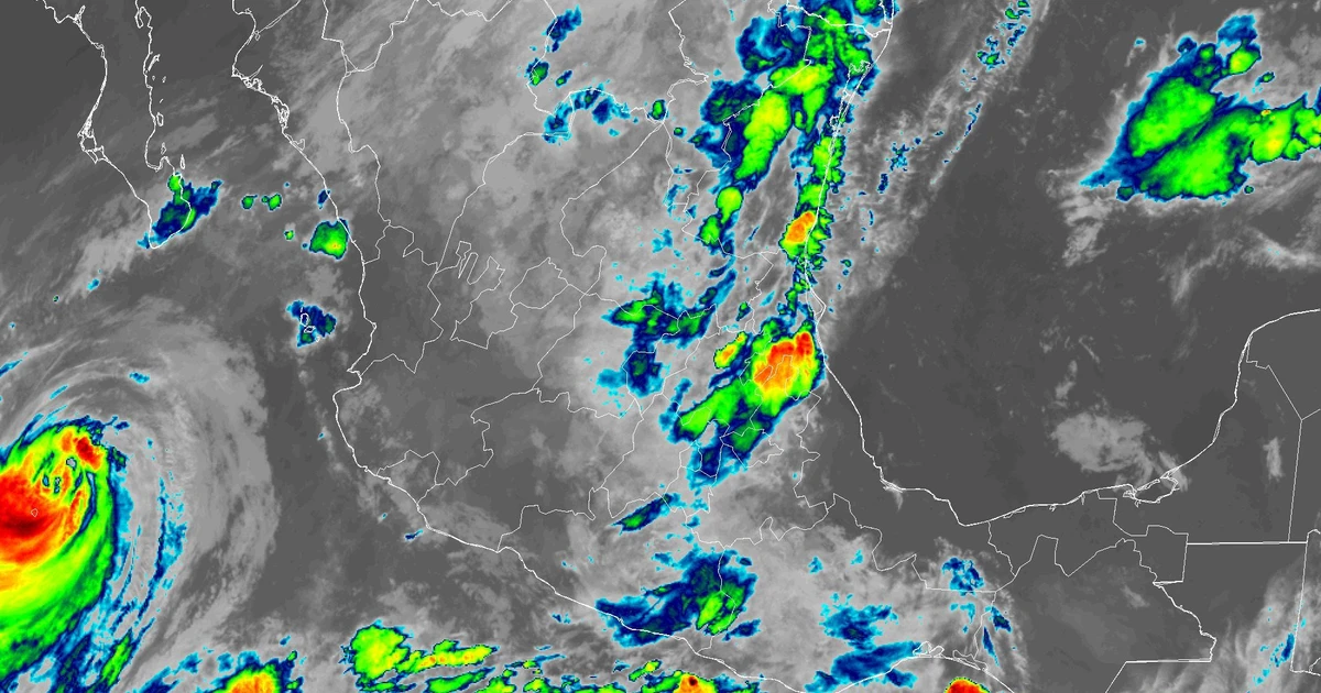 Chubascos en Tepic y tormenta eléctrica a unos estados de distancia