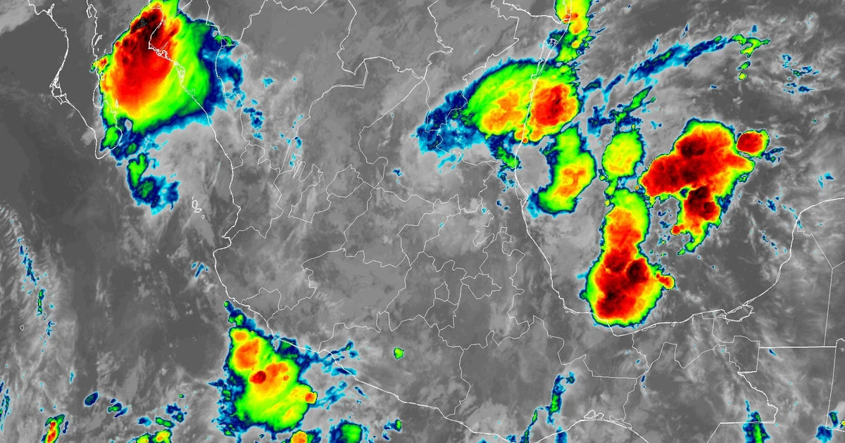 Clima en México: tormentas eléctricas en varias rutas del país